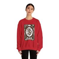 The World Tarot Card Sweatshirt - Heavy Blend Fleece Crewneck - Unisex White