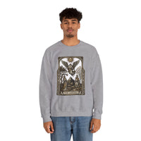 The Lovers Tarot Card Sweatshirt - Heavy Blend Fleece Crewneck - Unisex White