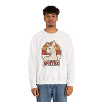 Sphynx Retro 70s Sunset Breeds Sweatshirt - Heavy Blend Crewneck Fleece - Unisex Ash