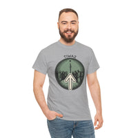 Tiwaz Rune Graphic T-Shirt - Heavy Cotton Classic Fit Tee - Unisex White