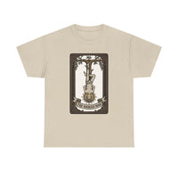 The Hanged Man Tarot Card T-Shirt - Heavy Cotton Classic Fit Tee - Unisex White