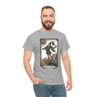 The Fool Tarot Card Graphic T-Shirt - Heavy Cotton Classic Fit Tee - Unisex White