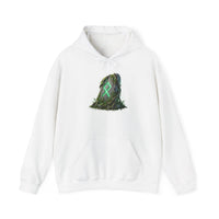 Othala Rune Stone Graphic Hoodie - Heavy Blend Fleece Pullover - Unisex White
