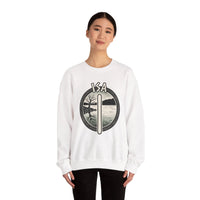 Isa Rune Ice Stillness Sweatshirt - Heavy Blend Crewneck Fleece - Unisex White