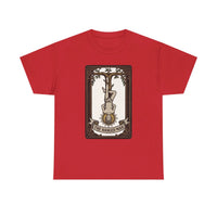 The Hanged Man Tarot Card T-Shirt - Heavy Cotton Classic Fit Tee - Unisex White