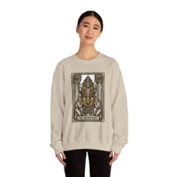 Hierophant Tarot Card Sweatshirt - Heavy Blend Crewneck Fleece - Unisex Ash