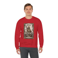 The Magician Tarot Card Sweatshirt - Heavy Blend Fleece Crewneck Pullover - Unisex Warm White