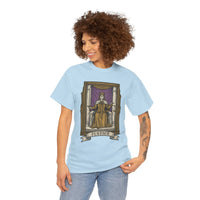 Justice Tarot Card Graphic T-Shirt - Heavy Cotton Classic Fit Tee - Unisex White