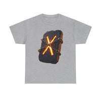 Gebo Rune Gift Exchange T-Shirt - Heavy Cotton Classic Fit Tee - Unisex White