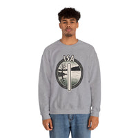 Isa Rune Ice Stillness Sweatshirt - Heavy Blend Crewneck Fleece - Unisex White