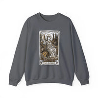 Major Arcana Empress Tarot Card Sweatshirt - Soft Heavy Blend Crewneck - Unisex White