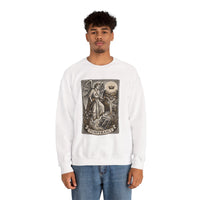 Temperance Tarot Card Angel Sweatshirt - Heavy Blend Fleece Crewneck - Unisex White