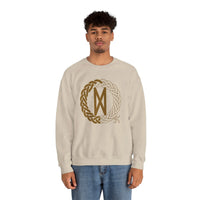 Dagaz Rune Dawn & Dusk Sweatshirt - Heavy Blend Classic Fit Crewneck - Unisex White