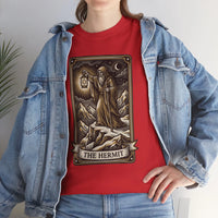 The Hermit Tarot T-Shirt - Medium Weight Cotton Classic Tee - Unisex White