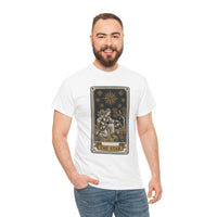 Tarot The Star Card Graphic T-Shirt - Heavy Cotton Classic Fit Tee - Unisex Off White