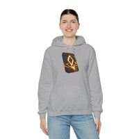 Ingwaz Runic Seed Hoodie - Warm Cotton Blend Pullover - Unisex White
