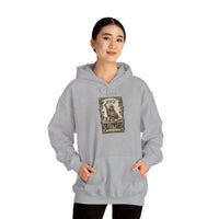 The Magician Tarot Card Hoodie - Cozy Fleece Pullover - Unisex White