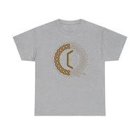 Perthro Rune Lot Cup T-Shirt - Heavy Cotton Classic Fit Tee - Unisex White