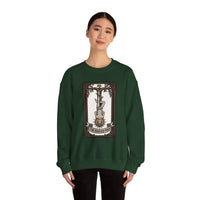 The Hanged Man Tarot Card Sweatshirt - Soft Fleece Classic Fit Crewneck - Unisex Off White