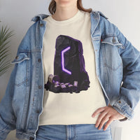 Perthro Rune Mystery Graphic T-Shirt - Heavy Cotton Classic Fit Crewneck Tee - Unisex White