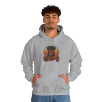Rottweiler Retro 70s Sunset Hoodie - Soft Blend Classic Fit Pullover - Unisex White