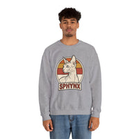 Sphynx Retro 70s Sunset Breeds Sweatshirt - Heavy Blend Crewneck Fleece - Unisex Ash