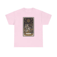 Tarot The Star Card Graphic T-Shirt - Heavy Cotton Classic Fit Tee - Unisex Off White