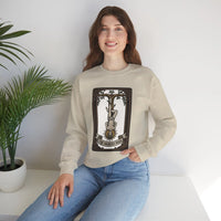 The Hanged Man Tarot Card Sweatshirt - Soft Fleece Classic Fit Crewneck - Unisex Off White