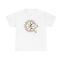 Raido Journey Rune Graphic T-Shirt - Heavy Cotton Classic Fit Tee - Unisex White