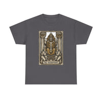 Hierophant Tarot Card Graphic T-Shirt - Heavy Cotton Classic Fit Tee - Unisex White