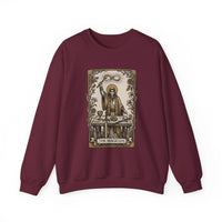 The Magician Tarot Card Sweatshirt - Heavy Blend Fleece Crewneck Pullover - Unisex Warm White