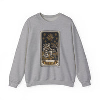 The Star Tarot Card Sweatshirt - 50/50 Cotton Polyester Crewneck - Unisex White