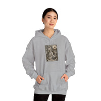 Temperance Tarot Card Hoodie - Heavy Blend Fleece Pullover - Unisex White