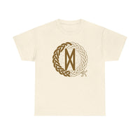 Norse Dagaz Rune Celtic Knot T-Shirt - Heavyweight Cotton Classic Fit Tee - Unisex White