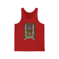 Justice Tarot Card Tank Top - Lightweight Combed Cotton Retail Fit - Unisex Athletic Heather