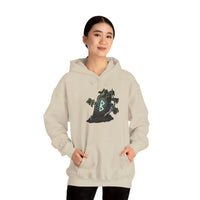 Berkana Birch Rune Graphic Hoodie - Soft Cotton-Poly Blend Pullover - Unisex White