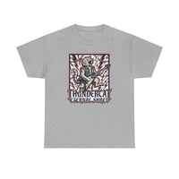 Guitar Solo Rocker Cat T-Shirt - Heavy Cotton Classic Fit Tee - Unisex White