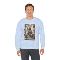 The Magician Tarot Card Sweatshirt - Heavy Blend Fleece Crewneck Pullover - Unisex Warm White