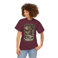 The Hermit Tarot T-Shirt - Medium Weight Cotton Classic Tee - Unisex White