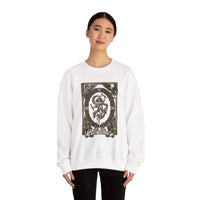 The World Tarot Card Sweatshirt - Heavy Blend Fleece Crewneck - Unisex White