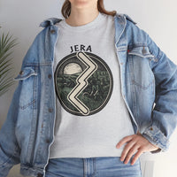 Jera Rune Harvest Reaping T-Shirt - Medium Weight Cotton Classic Fit Tee - Unisex White