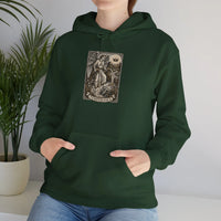 Temperance Tarot Card Hoodie - Heavy Blend Fleece Pullover - Unisex White