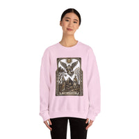 The Lovers Tarot Card Sweatshirt - Heavy Blend Fleece Crewneck - Unisex White