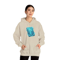 Laguz Water Rune Graphic Hoodie - Soft Fleece Blend Pullover - Unisex White