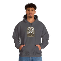 The Lovers Tarot Card Hoodie - Medium-Weight Fleece Pullover - Unisex White