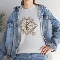 Raido Journey Rune Graphic T-Shirt - Heavy Cotton Classic Fit Tee - Unisex White