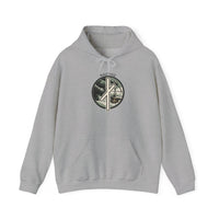 Nauthiz Rune Necessity Graphic Hoodie - Soft Cotton-Poly Fleece Pullover - Unisex White
