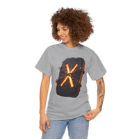 Gebo Rune Gift Exchange T-Shirt - Heavy Cotton Classic Fit Tee - Unisex White