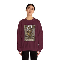 Hierophant Tarot Card Sweatshirt - Heavy Blend Crewneck Fleece - Unisex Ash