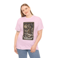The Hermit Tarot T-Shirt - Medium Weight Cotton Classic Tee - Unisex White